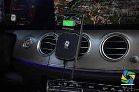 img 1 attached to 🔌 VaLTec Wireless Charger – Premium Fast-Charging Magnetic Car Mount with Phone Holder for Samsung/iPhone/QI-Enabled Devices