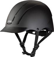 👒 troxel spirit performance helmet, medium size, black duratec finish logo