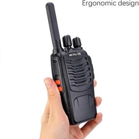 img 2 attached to Retevis H-777 Long Range 2 Way Radio Walkie Talkies, Rechargeable USB, License-Free, LED Flashlight, Emergency Alarm - 4 Pack