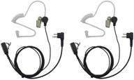 🎧 goodqbuy 2 pin ptt mic covert acoustic tube earpiece headset for motorola two-way radio rmm2050 gp300 cp200 pr400 cls1110 (pack of 2) logo