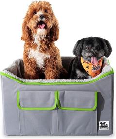 img 4 attached to 🐶 WeGo Doggo Buddy Booster Dog Car Seat - Suitable for Small & Medium Dogs - Dog Booster Seat with Cozy Bed & Ample Storage - Enhance Safety during Car Rides with Headrest Leash Tether - Each Pet Car Seat Purchase Donates 40 Shelter Meals