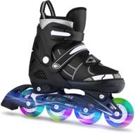 🛼 weskate adjustable inline skates for kids and adults - light up wheels for girls, boys, and women - beginner blades roller skates for outdoor and indoor activities logo