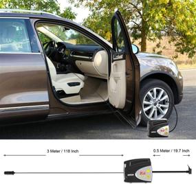 img 3 attached to 🚗 Arteck Portable 12V DC Tire Air Compressor Pump - Tire Inflator with Gauge for Car, Bicycle, Motorcycle, Basketball & More - 150 PSI - Portable Digital Auto Tire Inflator