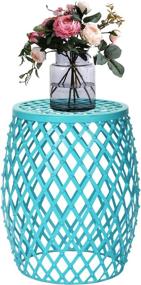 img 4 attached to 🌙 Stylish Joveco Round Nightstands: Indoor Side End Coffee Table in Light Blue