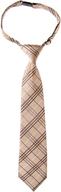 👔 retreez tartan styles microfiber boys' pre tied necktie accessories logo