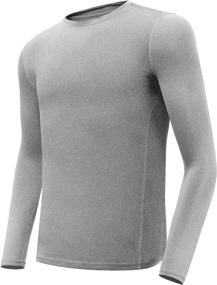 img 3 attached to ANNGOTI Athletic Compression Thermal Underwear Boys' Clothing for Underwear