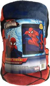 img 1 attached to Marvel Spiderman Burst Plush Throw