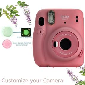 img 1 attached to Fujifilm Instax Mini 11 Camera Bundle: Case, Fuji Instant Film (20 Sheets), and Photo Album - Flamingo Pink