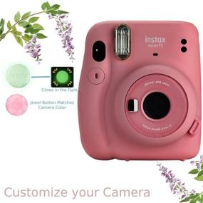 img 1 attached to Фотоаппарат Fujifilm Instax Mini 11 Bundle: Чехол, инстант-пленка Fuji (20 листов) и фотоальбом - Фламинго-розовый