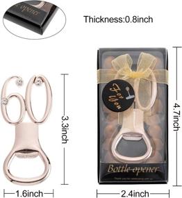 img 2 attached to 🎉 Set of 8 Black and Gold 60th Wedding Anniversary Bottle Opener Party Favors - Ideal for 60th Birthday or Celebration, Includes Individual Gift Box - No Assembly Needed, Perfect Party Decor and Keepsake Souvenir