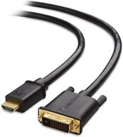 🔌 6-foot cl3-rated bi-directional hdmi to dvi cable by cable matters (dvi to hdmi) logo