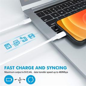 img 1 attached to 🔌 Sundix USB C to Lightning Cable 3Pack 3FT - Mfi Certified Fast Charging Cable for iPhone 13/13 Pro/13 Mini/12/12 Pro/11/11 Pro/11 Pro MAX/XS/XS MAX/XR/X/8/8 Plus