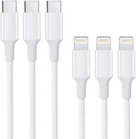 img 4 attached to 🔌 Sundix USB C to Lightning Cable 3Pack 3FT - Mfi Certified Fast Charging Cable for iPhone 13/13 Pro/13 Mini/12/12 Pro/11/11 Pro/11 Pro MAX/XS/XS MAX/XR/X/8/8 Plus