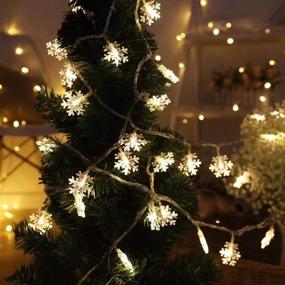 img 4 attached to Nyicey Christmas Snowflake Waterproof Celebration Seasonal Decor