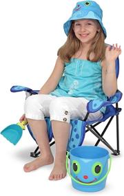 img 3 attached to 🌊 Kids' Beach Chair: Melissa & Doug Sunny Patch Flex Octopus, Folding Design