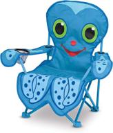 🌊 kids' beach chair: melissa & doug sunny patch flex octopus, folding design logo