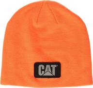 👷 caterpillar men's hi-vis knit cap: top-notch visibility and comfort logo