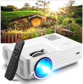 img 4 attached to 📽️ Iolieo Mini Projector 2021: Upgraded Portable Video-Projector for Full HD 1080P, 200" Supported Screen, Long-lasting 55000 Hours, Multimedia Home Theater Movie Projector - HDMI/USB/VGA/AV/Laptop/Smartphone Compatible