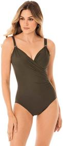 img 2 attached to Miraclesuit Womens Razzle Underwire Swimsuit Women's Clothing and Swimsuits & Cover Ups