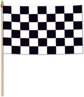 🏁 shop beistle 50992 checkered rayon flags: 12-pack, 11x18-inch size logo
