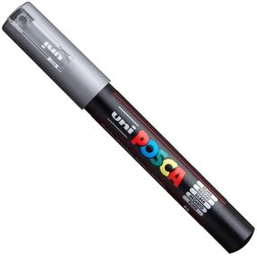 img 1 attached to 🖌️ Uni Posca PC-1M Paint Art Marker Pens - Multi-Surface Pen Set with 21 Vibrant Colors - Ideal for Fabric, Glass, and Metal