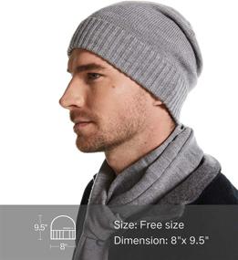 img 3 attached to 🧢 Premium 100% Merino Wool Skullies Watch Cap Beanie Hat for Men - From EURKEA