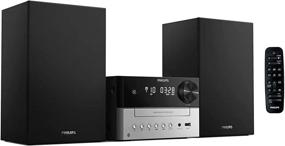 img 4 attached to 🎵 Philips Bluetooth Stereo System with CD Player, MP3, USB, Audio in, FM Radio, Bass Reflex Speaker, 18W - Home Entertainment Solution with Remote Control Included