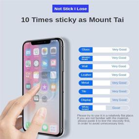 img 4 attached to 📱 Nano Gel Pad – Washable Multi-Functional Universal Sticky Car Phone Holder (6 Pack) for Car, Household, Office Storage – Transparent PU Material