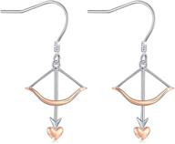 sterling silver arrow dangle earrings jewelry logo