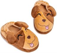 cute cartoon animals plush toddler slippers for boys - stylish shoes and comfy slippers logo