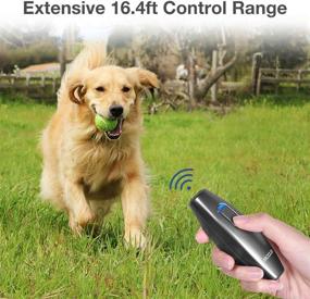 img 1 attached to 🔇 MODUS Bark Control Device - Anti Barking Device, 2-in-1 Dog Training Tool, 16.4 Ft Large Control Range, Safe to Use, Dog Silencer for Dogs, Ultrasonic Pet Corrector and Dog Whistle