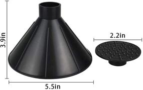 img 4 attached to 🧊 Ansbell Cone Shaped Funnel Snow Scraper, Magical Ice Scraper for Car Windshield, Oil Funnel Kit for Car Windscreen & Automotive Oil Change - 2 Pcs, Black