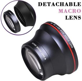 img 1 attached to 📷 Tectra 58MM 0.43x Professional HD Wide Angle Lens (Macro) for Canon EOS 70D 77D 80D 1100D 700D 650D 600D 550D 300D 100D & Rebel T7 T7i T6i T6s T6 SL2 SL3 DSLR