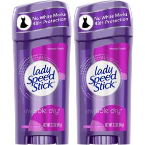 img 2 attached to 🚿 Stay Fresh All Day with Lady Speed Stick Deodorant 2.3oz Shower Fresh - 2 Pack