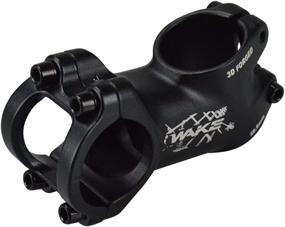 img 1 attached to 🚲 Black Aluminum Alloy MTB Stem 31.8 Stem - 60mm, 70mm, 90mm - 25 Degree Short Handlebar Stem for Most Bicycles, Road Bikes, MTNs, BMXs, Fixie Gears, Cycling