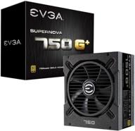 💡 блок питания evga supernova 750 g+ 750w - 80 плюс золото, полностью модульный, fdb вентилятор, гарантия 10 лет - 120-gp-0750-x1 логотип