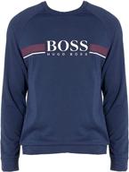 💯 authentic hugo boss raven men's clothing: premium sweatshirt for style and comfort logo