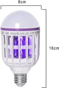img 3 attached to 🦟 2-Pack Bug Zapper Light Bulbs - Dual Mosquito Killer Bulb with UV LED, Indoor and Patio Mosquito Light Bulb Zapper Combo