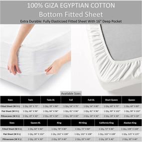 img 1 attached to 🛏️ Giza Dream Sheets - Queen Size, 16 Inches Extra Deep Pockets, Giza Cotton Bed Sheet Set for Thick Mattress, Luxuriously Soft Giza Sheets - Light Grey