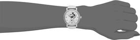 img 3 attached to ⌚ Женские часы Disney W001865 с изображением Микки Мауса: белый ремень из искусственной кожи и стиль вне времени