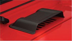 img 1 attached to 🚙 Trail Armor Hood Scoop in Black Textured Finish for 1998-2018 Jeep Wrangler by Bushwacker