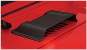 img 2 attached to 🚙 Trail Armor Hood Scoop in Black Textured Finish for 1998-2018 Jeep Wrangler by Bushwacker