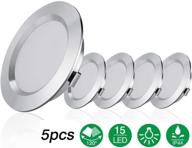 mihaz 5-pack upgraded 12v recessed ceiling led interior rv light - 5w, 6000k - ideal for rvs, vans, trucks, lorries, campers, boats, caravans, motorhomes logo