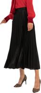 💃 yrrety metallic pleated skirts: high waist shiny sequin a-line long midi skirts, perfect for plus size women logo