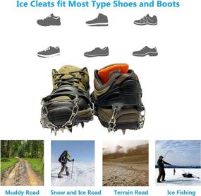 img 1 attached to Crampons Enhanced Stainless Traction Mountaineering Outdoor Recreation