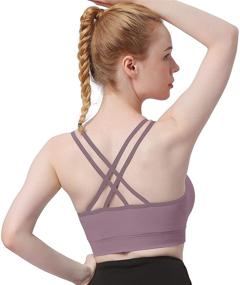 img 3 attached to 👗 Ultimate Comfort and Flexibility: Strappy Seamless Wireless Athletic Removable Women's Clothing