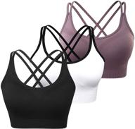 👗 ultimate comfort and flexibility: strappy seamless wireless athletic removable women's clothing logo