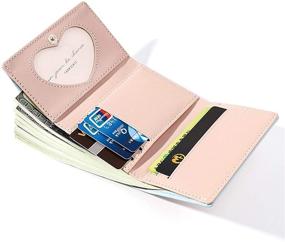 img 1 attached to Trendy Tri Fold Leather Cartoon Handbags & Wallets - Stylish Women's Accessories