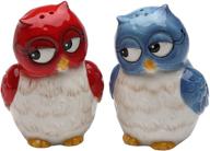 🦉 vintage cosmos gifts 10907 owl couple salt and pepper set, 3-inch: quirky table décor for seasoned delights logo