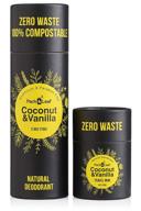 aluminum-free natural deodorant stick set – zero waste and eco-friendly, full & travel size, coconut & vanilla scent, ideal for men & women, vegan and cruelty-free (3.7oz total) logo